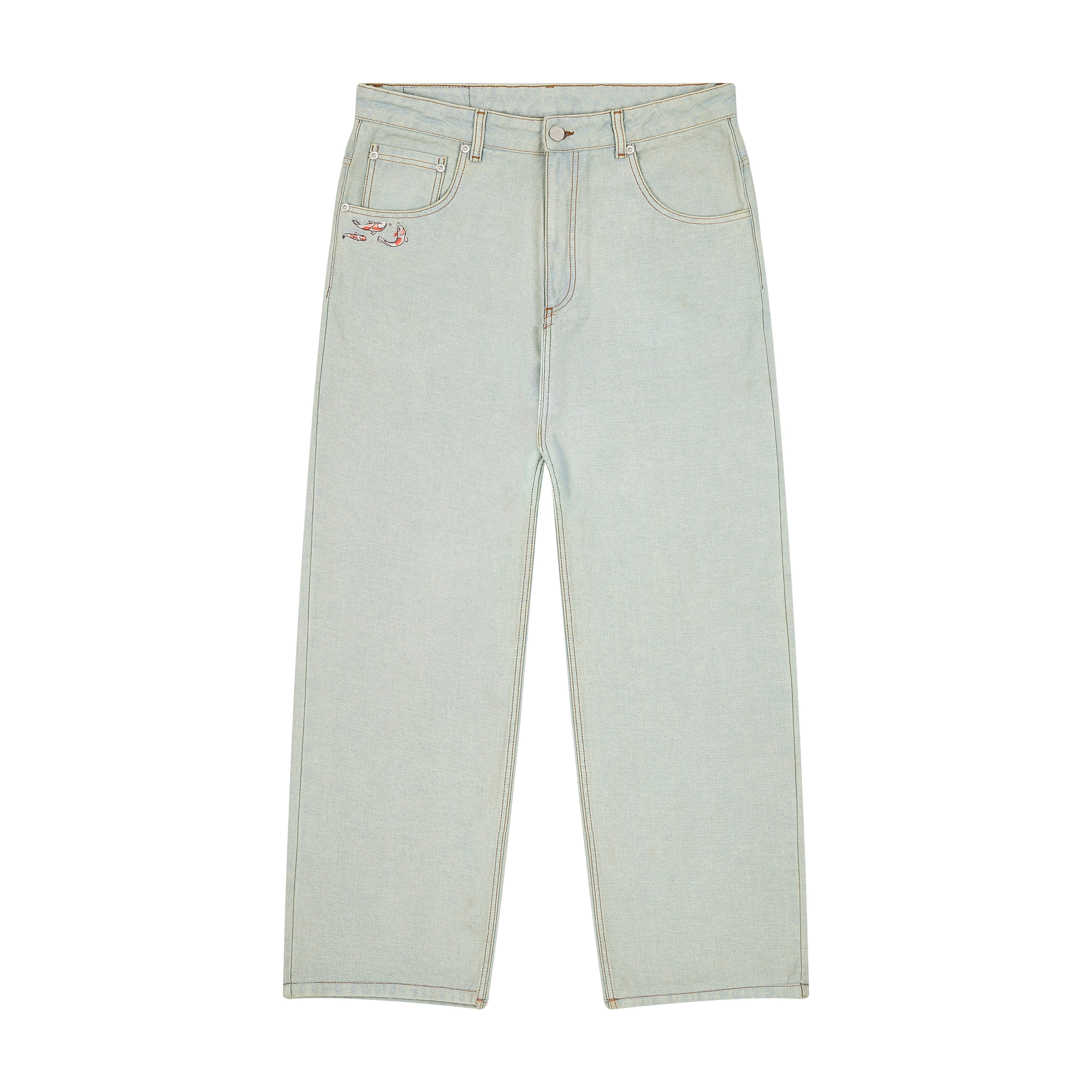 "koi fish" reverse denim