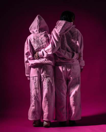 GHOUL EMBROIDERED ZIP UP SUIT