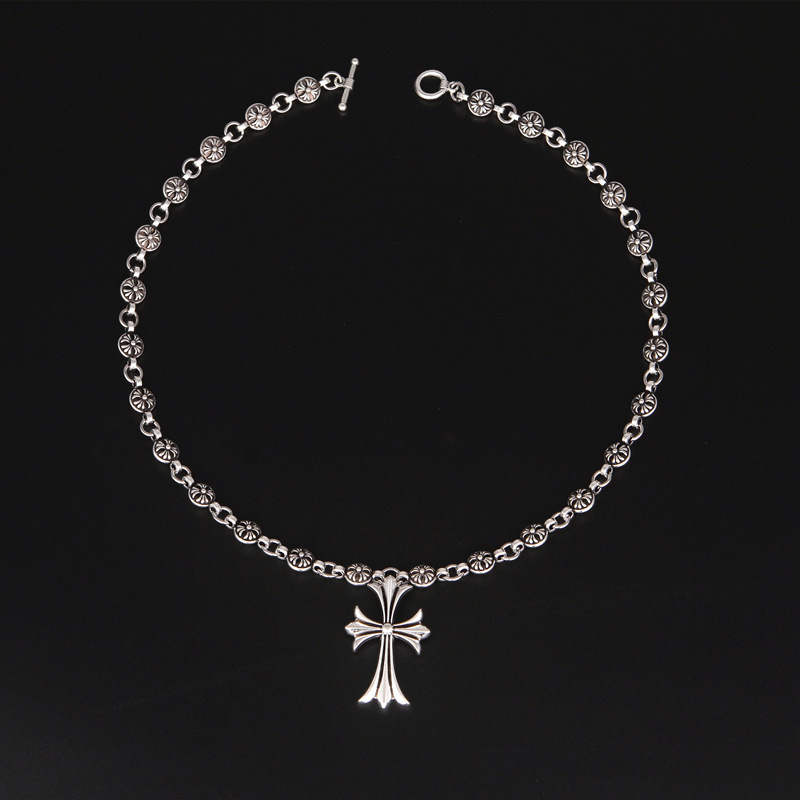 Chrome Heart Cross Vintage Necklace