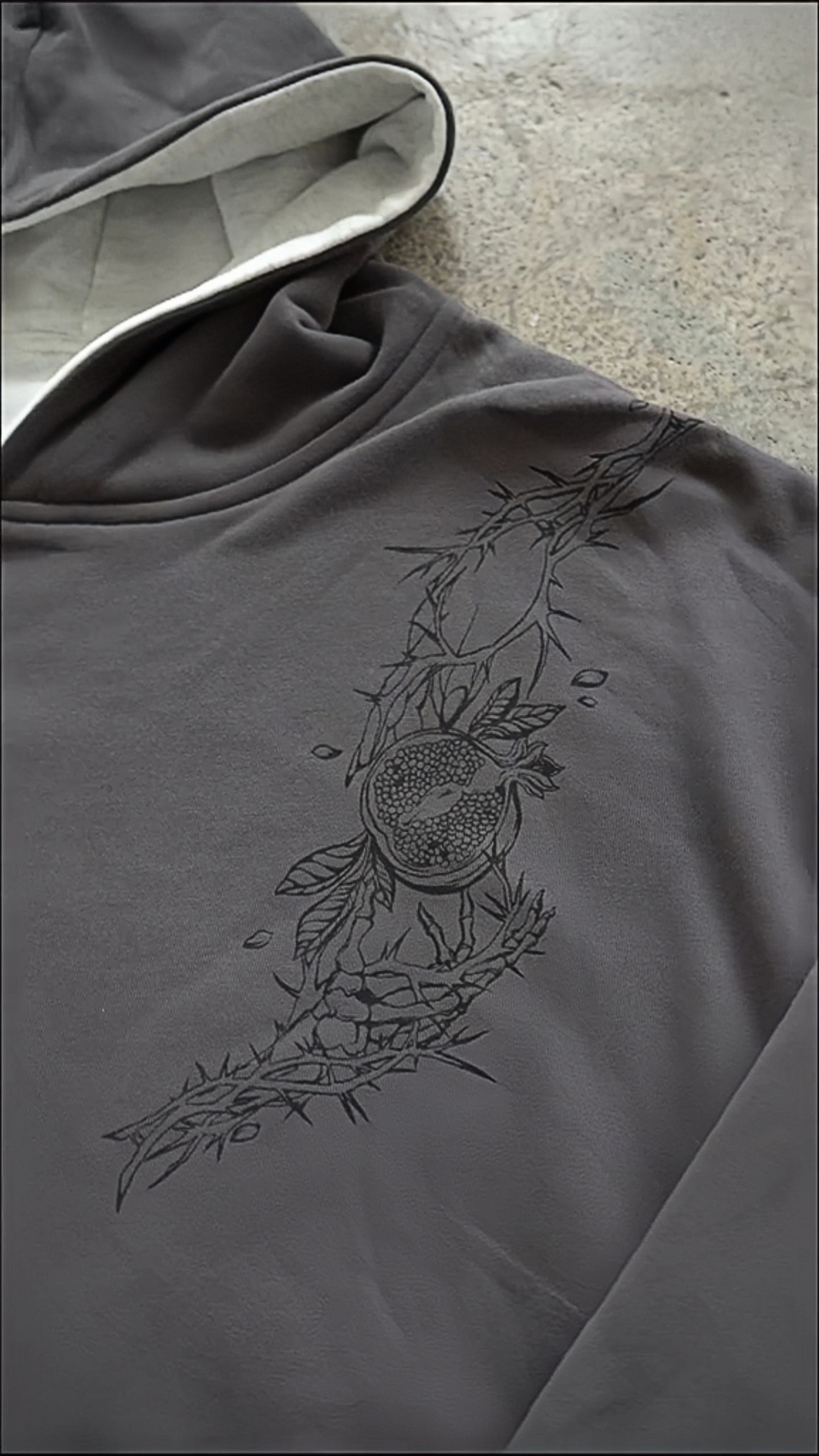 Hades / Persephone reversible hoodie-Shadeston