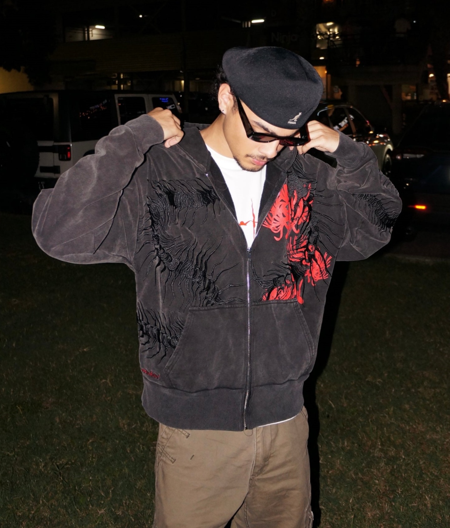 CENTIPEDE ZIP UP HOODIE