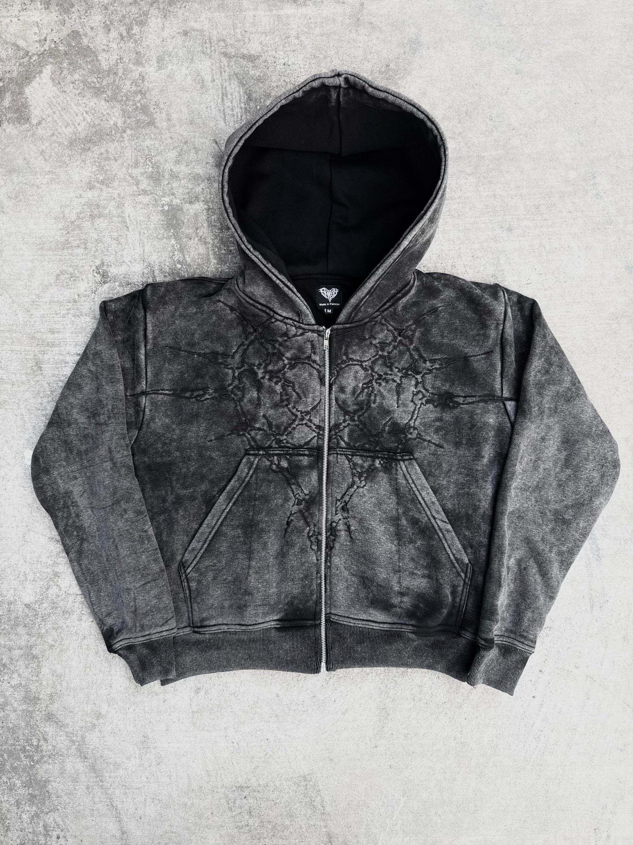 “Half a Million” Embroidery Zip-Up