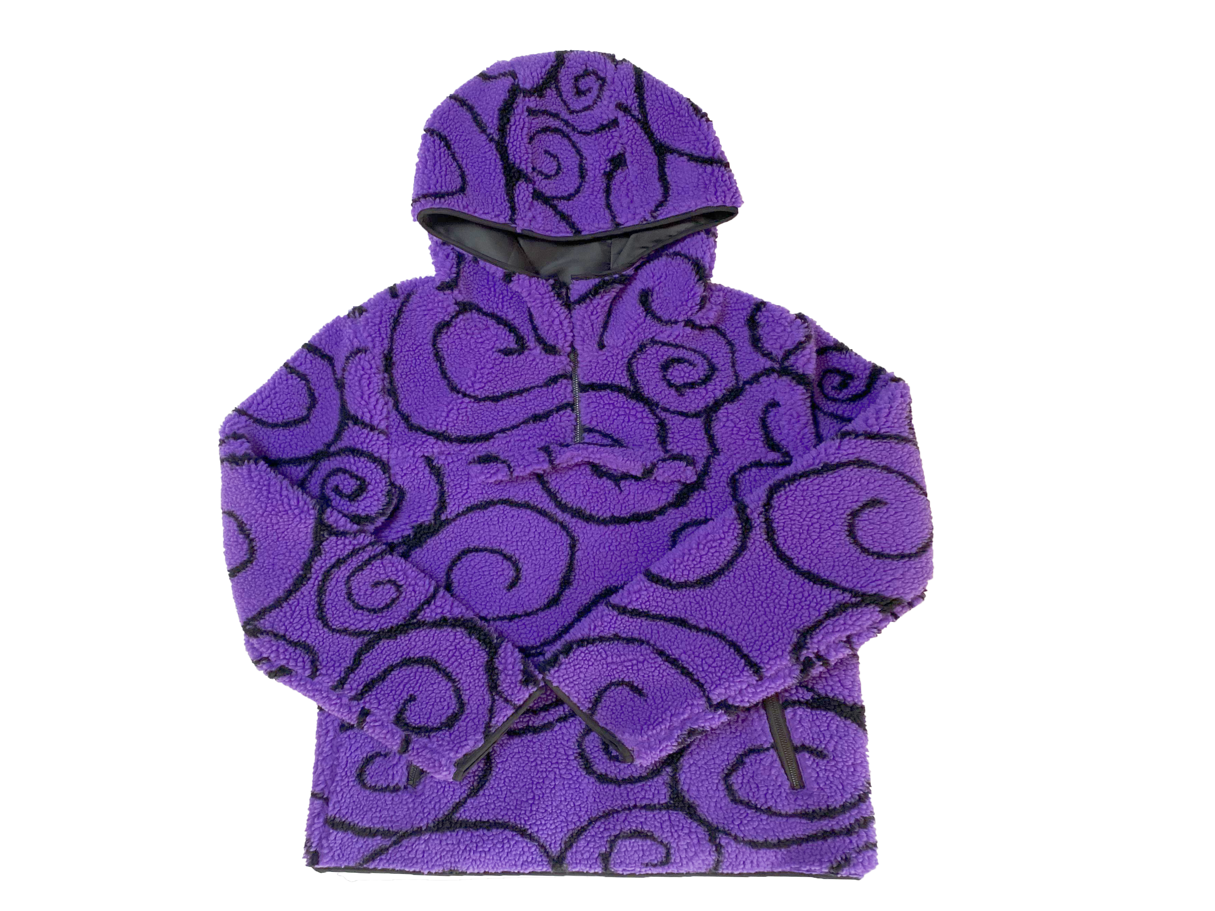 One Piece Gomu Gear 5th Half Zip Sherpa Hoodie-Shadeston