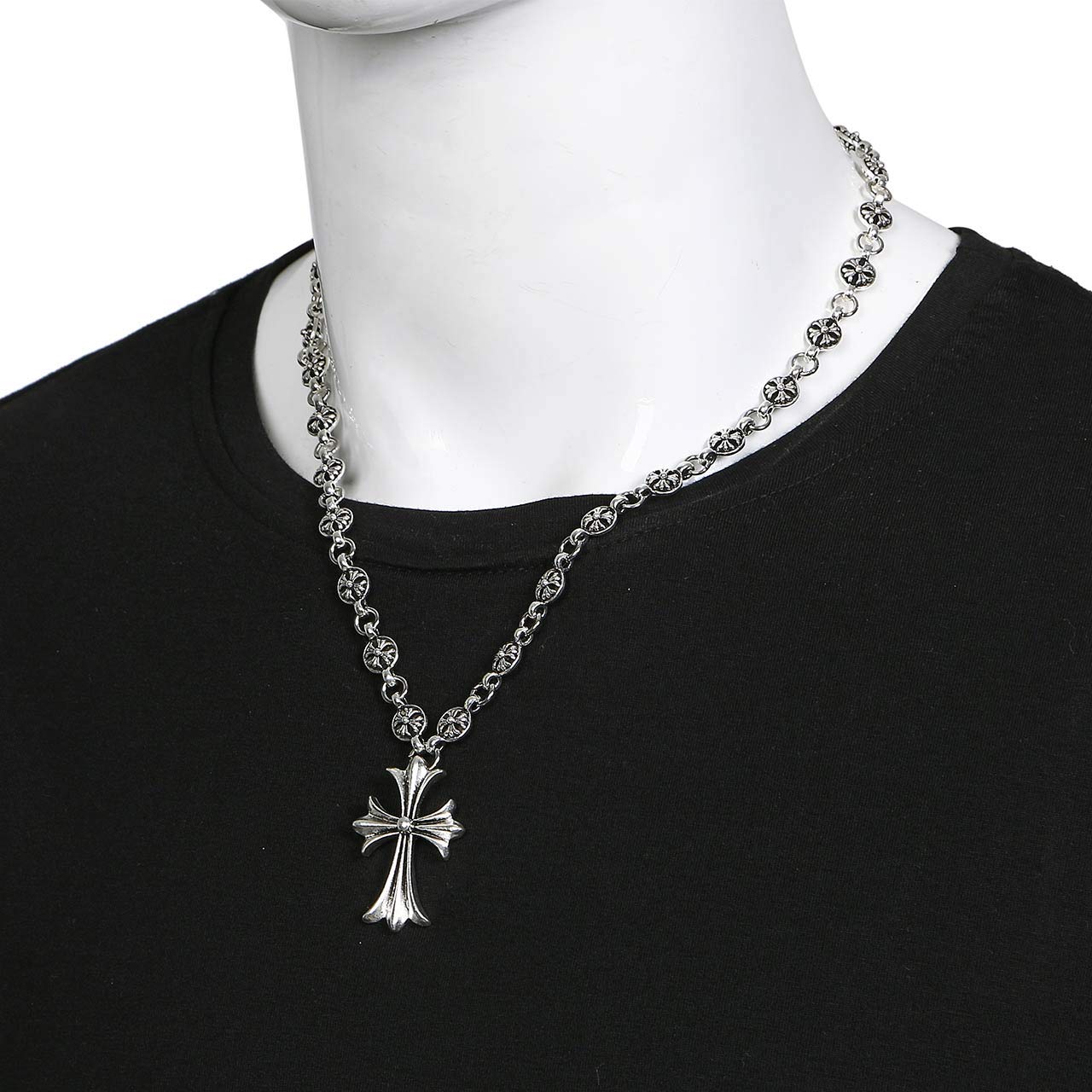 Chrome Heart Cross Vintage Necklace