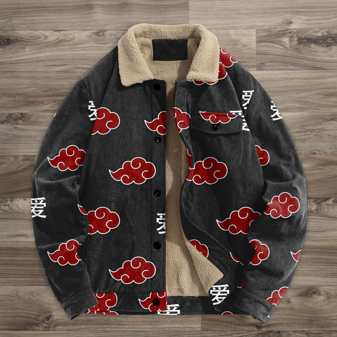 Retro fashion trendy brand printed street jacket-Shadeston