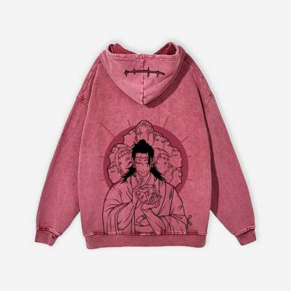 Curse Vintage Hoodie - JJK-IYAMIUIO