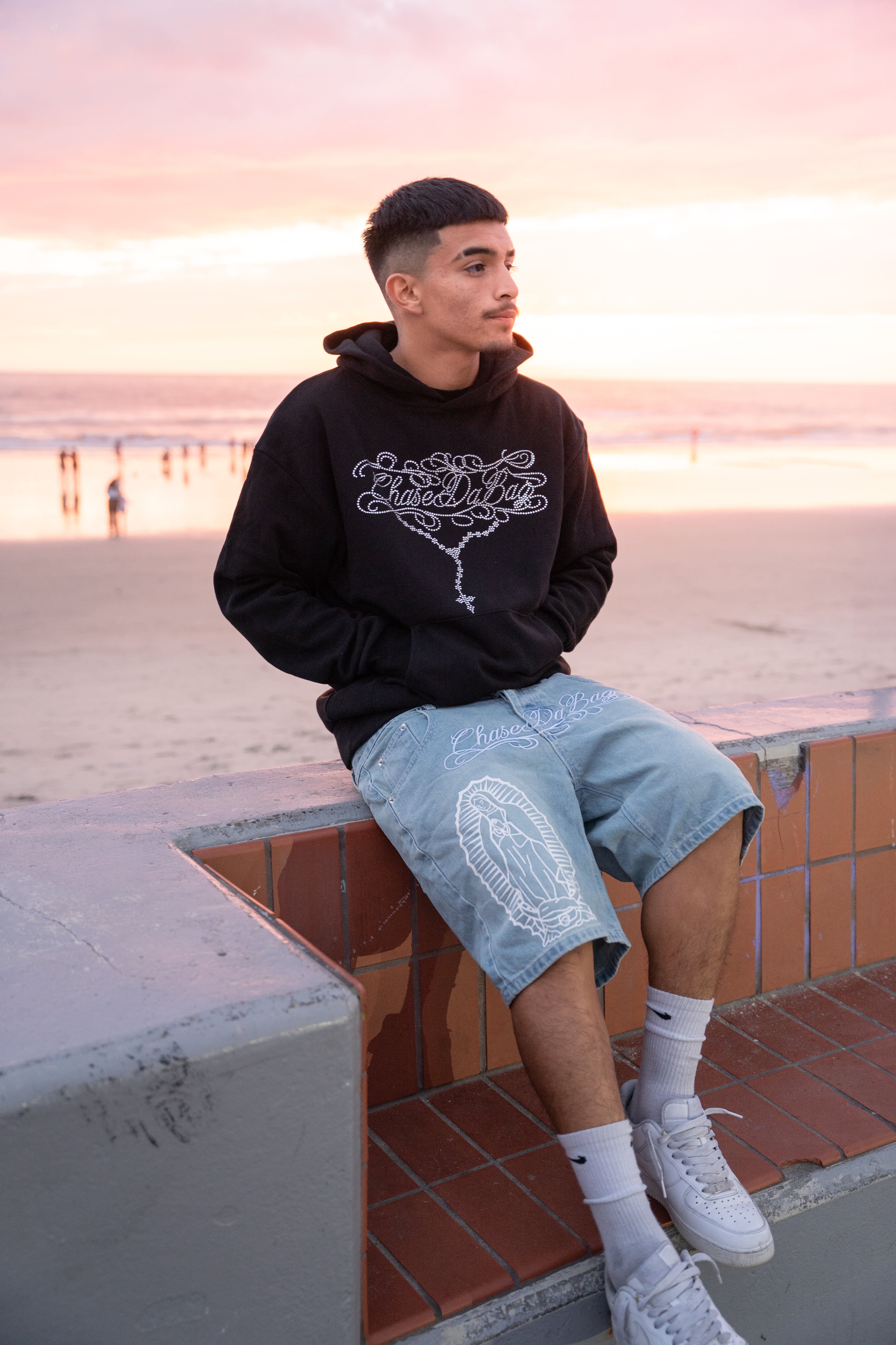 Virgencita Rhinestone Hoodies