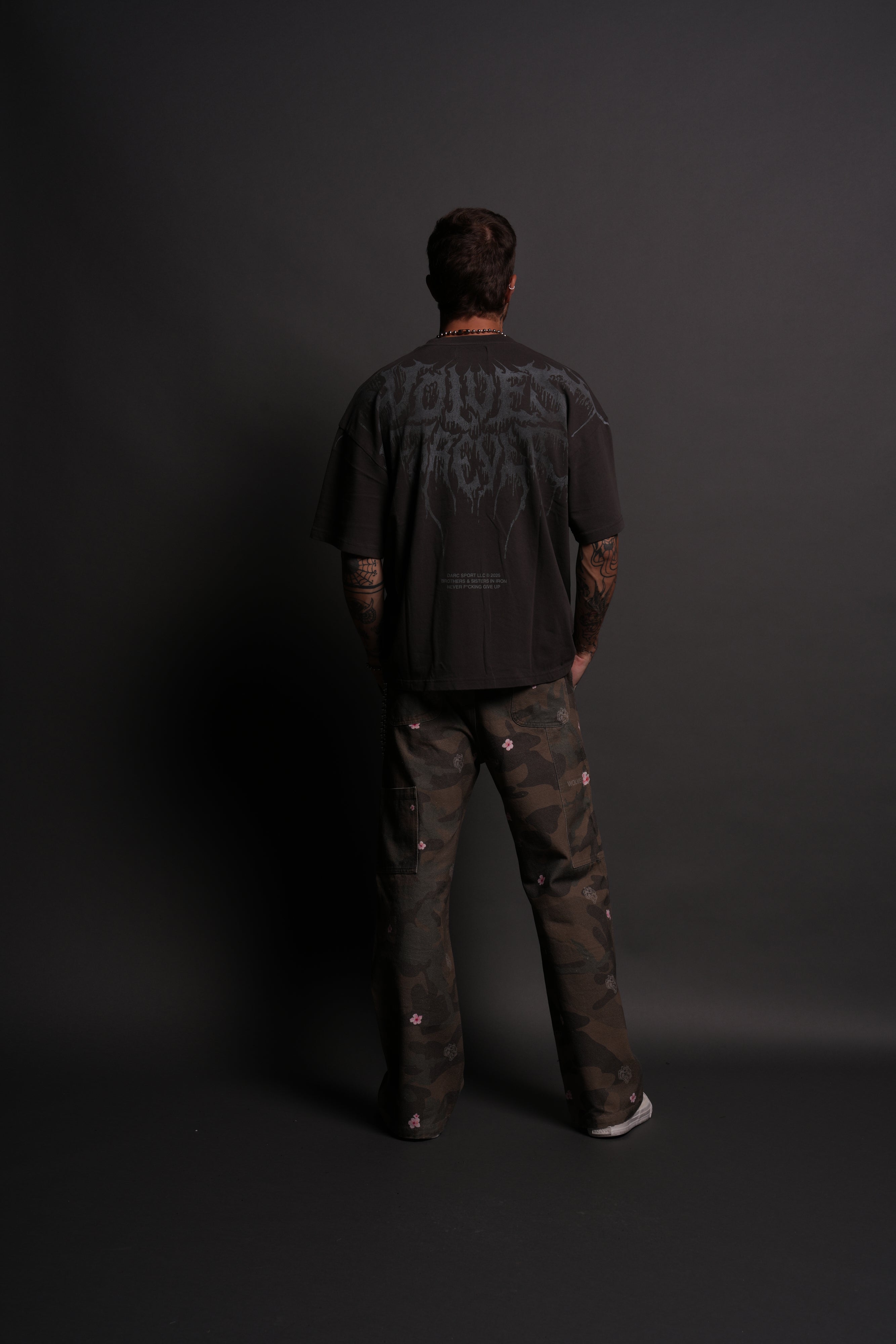 Oni Code "Premium" Tee in Wolf Gray