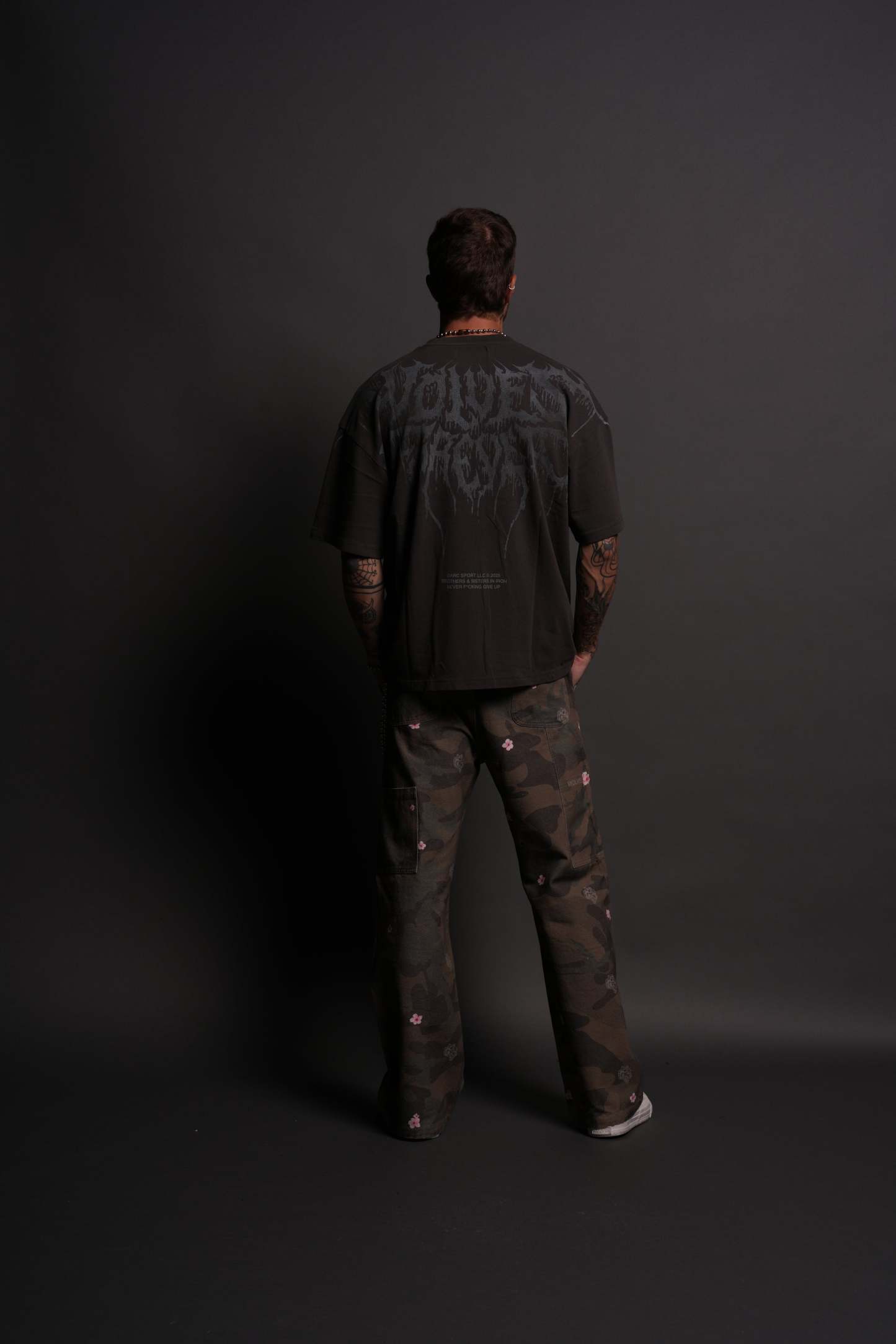 Oni Code "Premium" Tee in Wolf Gray