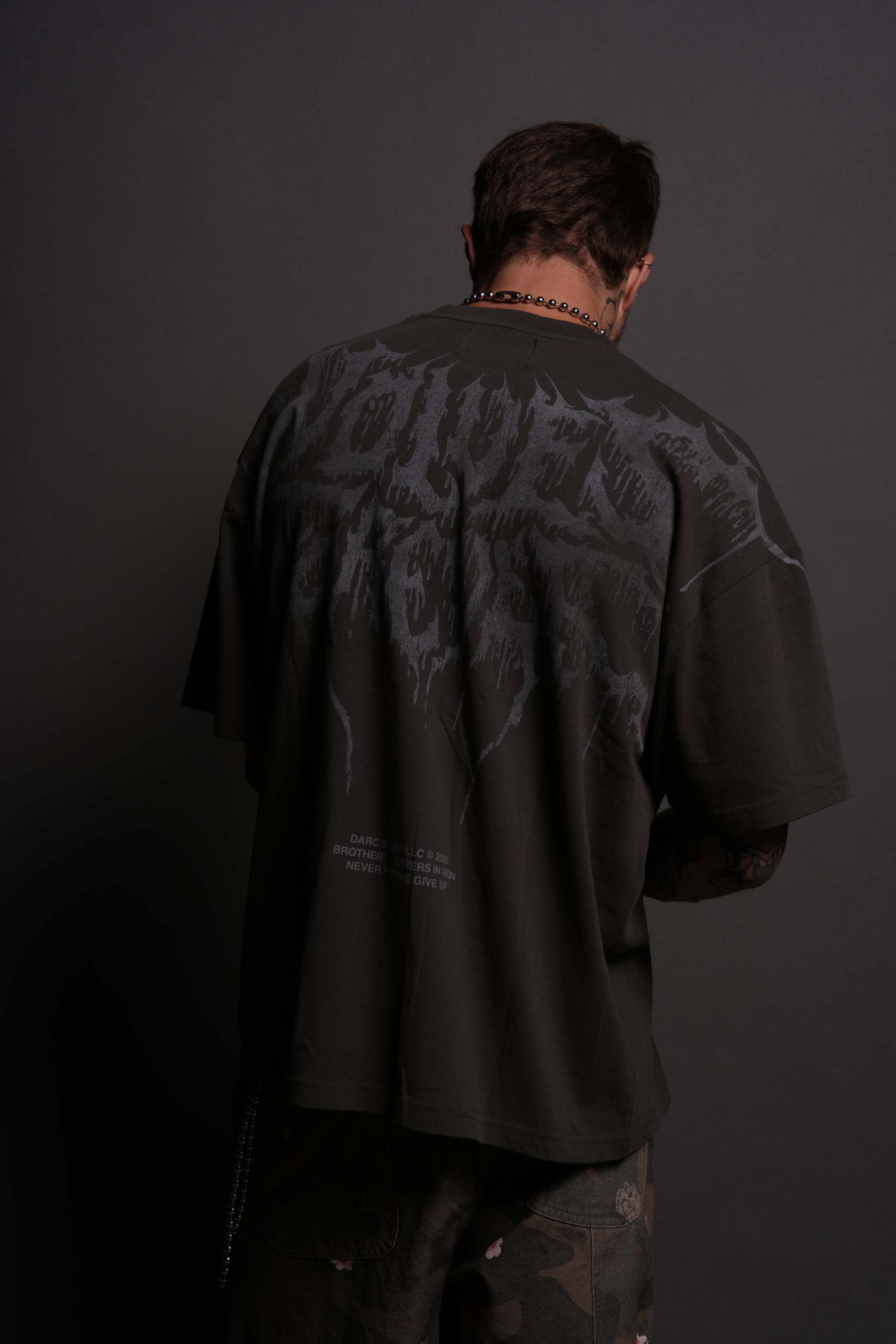 Oni Code "Premium" Tee in Wolf Gray