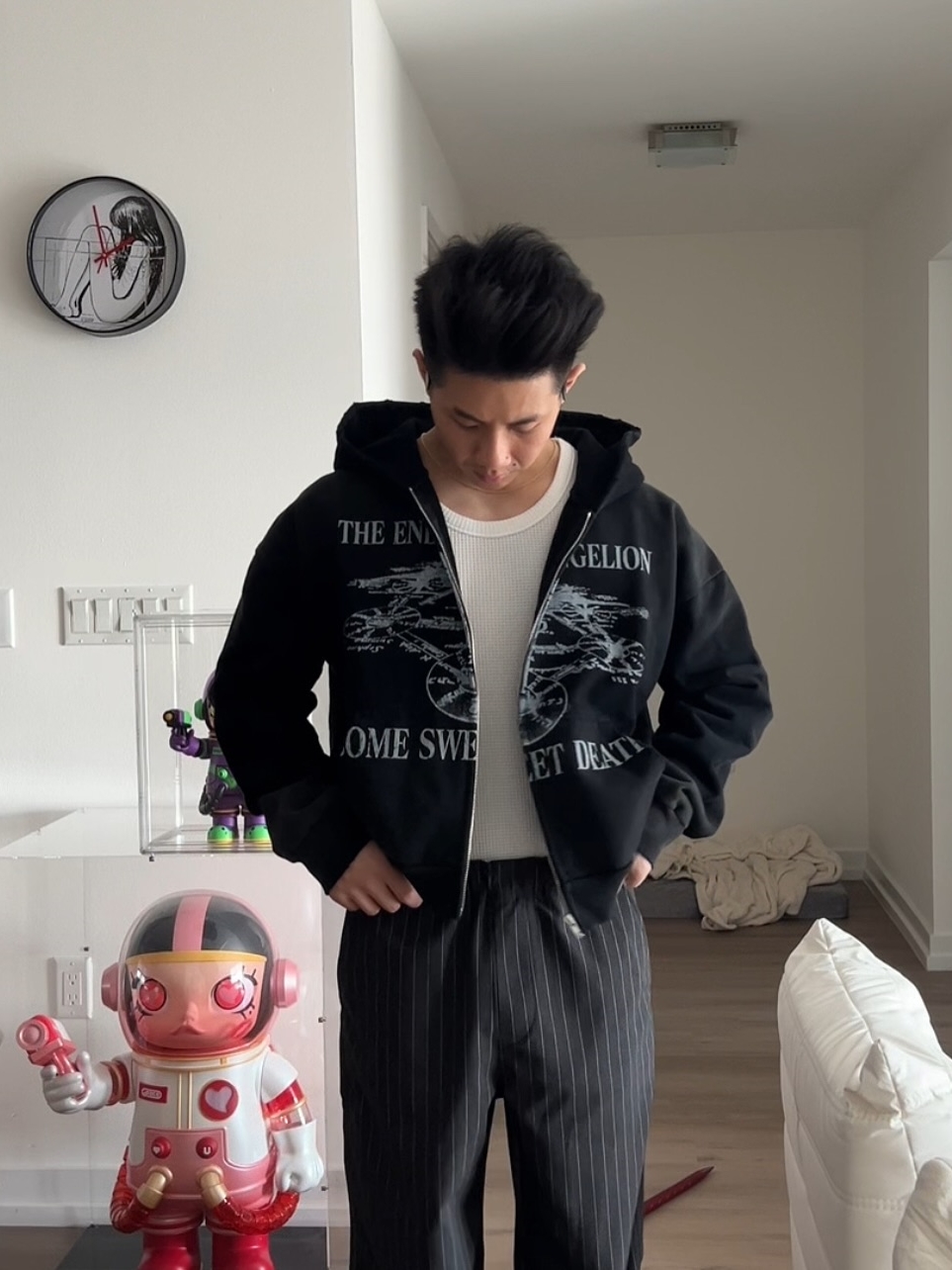 TREE OF LIFE CROPPED ZIP-UP HOODIE | EVA