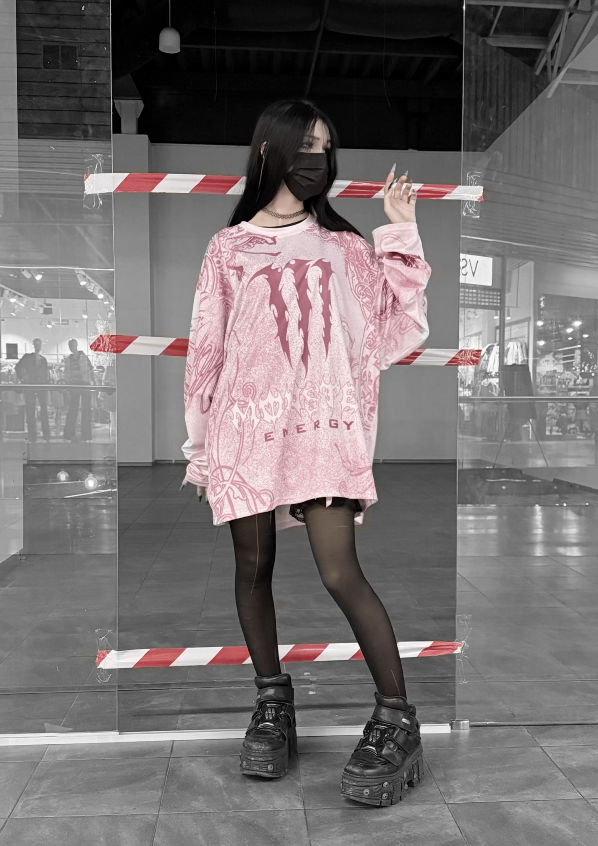 "Monster" pink jersey