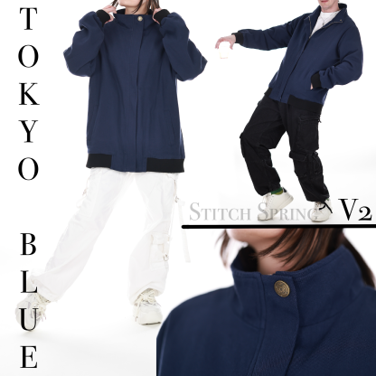Tokyo Blue Denim Jacket-Shadeston