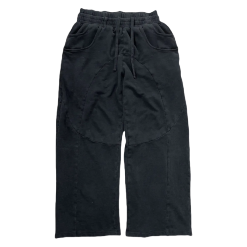 DOUBLE-FOLD BAGGY SWEATPANTS