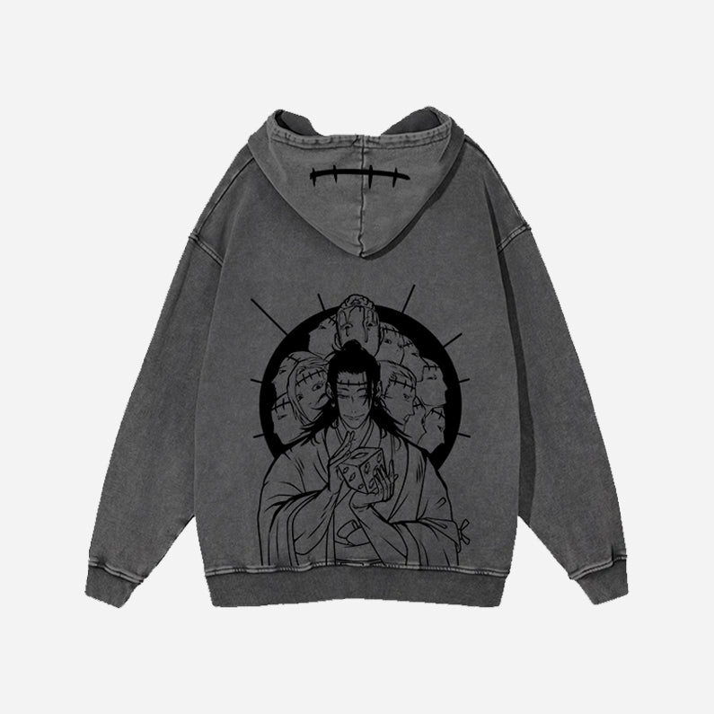 Curse Vintage Hoodie - JJK-IYAMIUIO