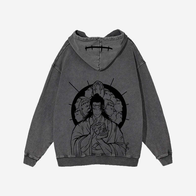 Curse Vintage Hoodie - JJK-IYAMIUIO