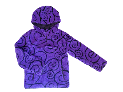 One Piece Gomu Gear 5th Half Zip Sherpa Hoodie-Shadeston