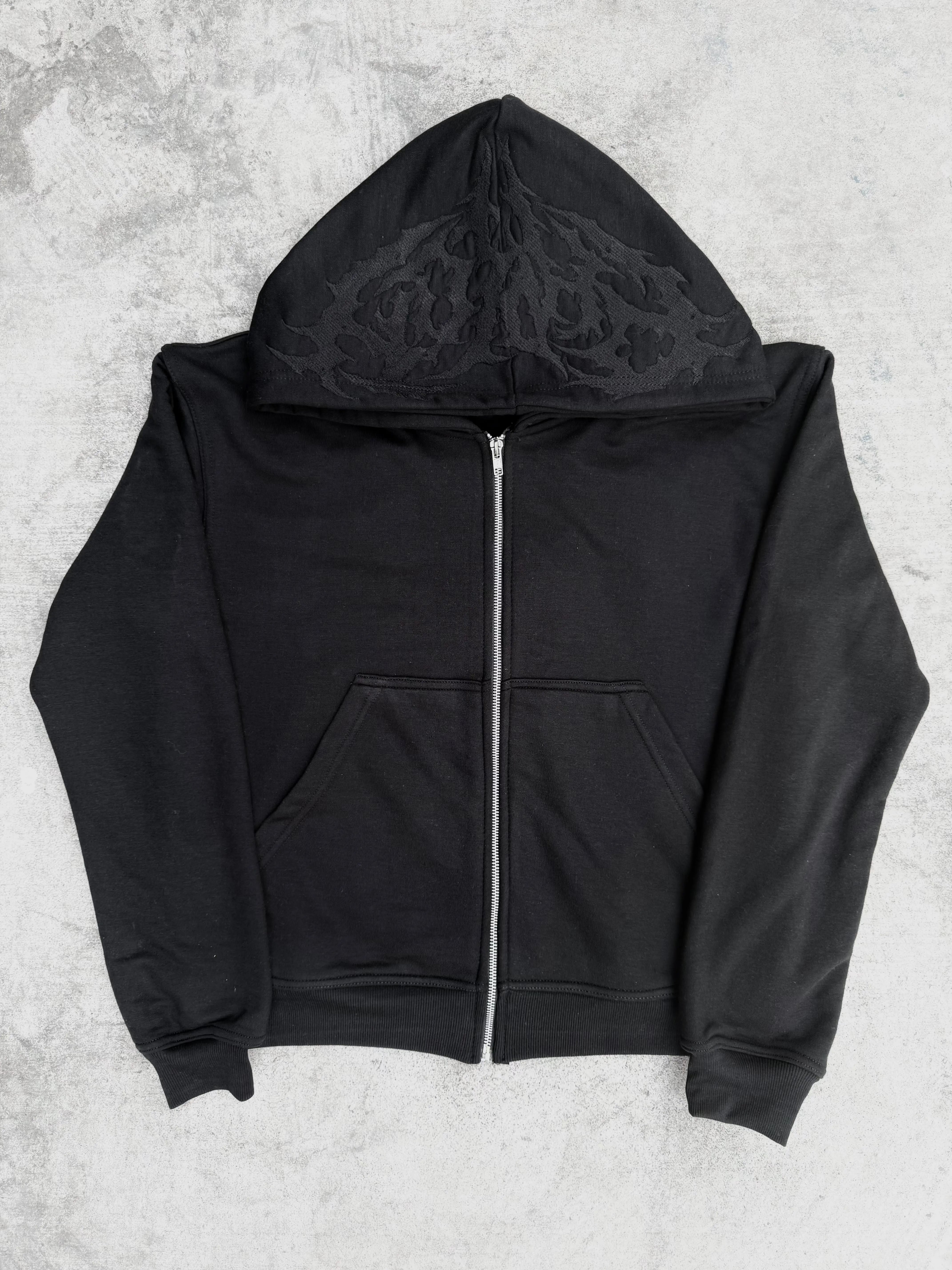 “Ghoul” ZIP-UP (Black)