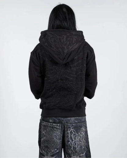 “Ghoul” ZIP-UP (Black)