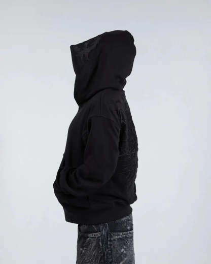 “Ghoul” ZIP-UP (Black)