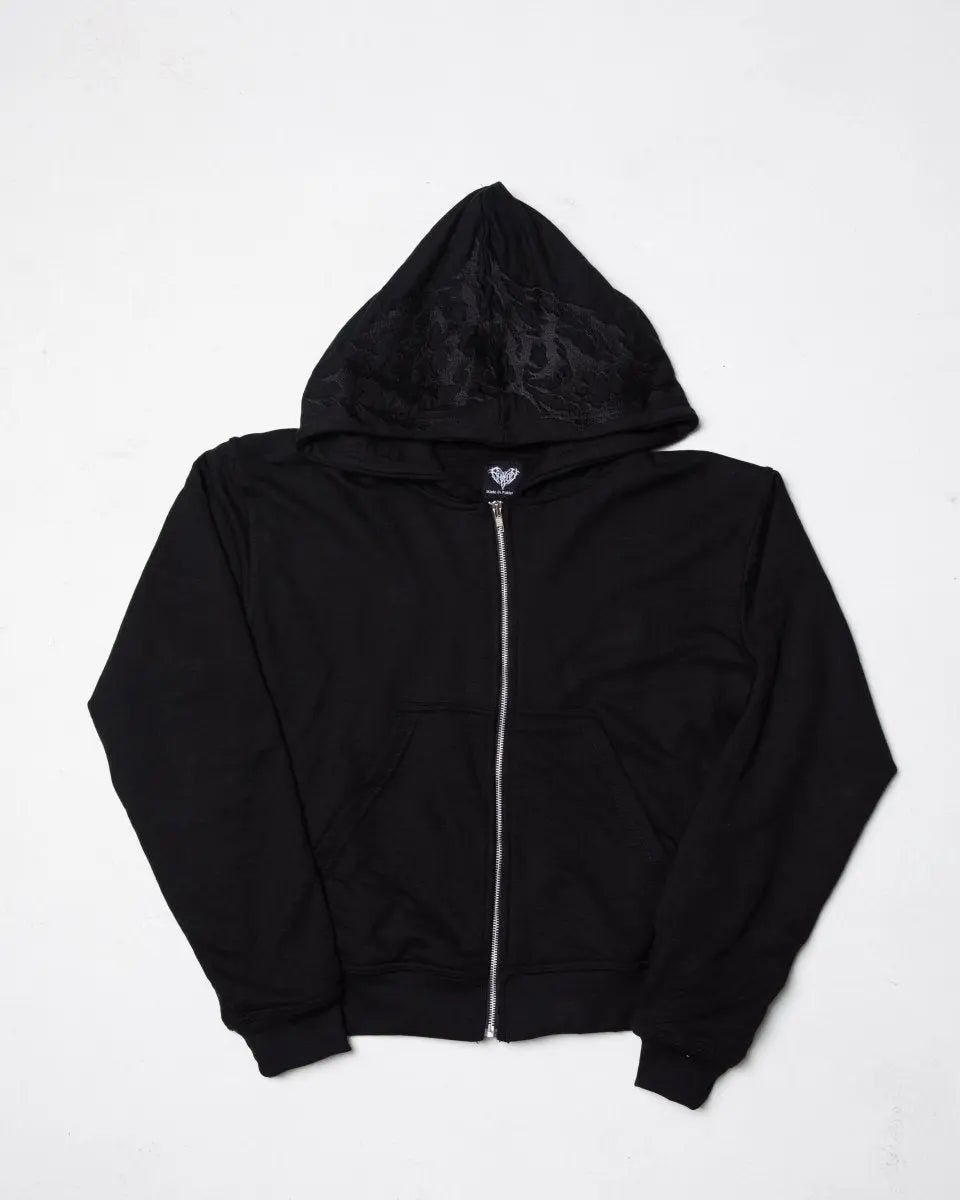 “Ghoul” ZIP-UP (Black)