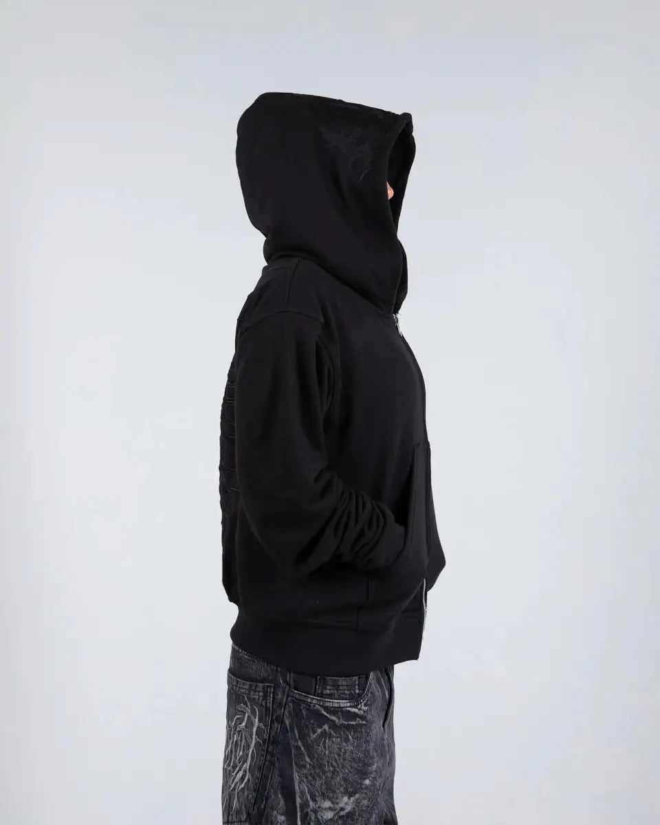 “Ghoul” ZIP-UP (Black)