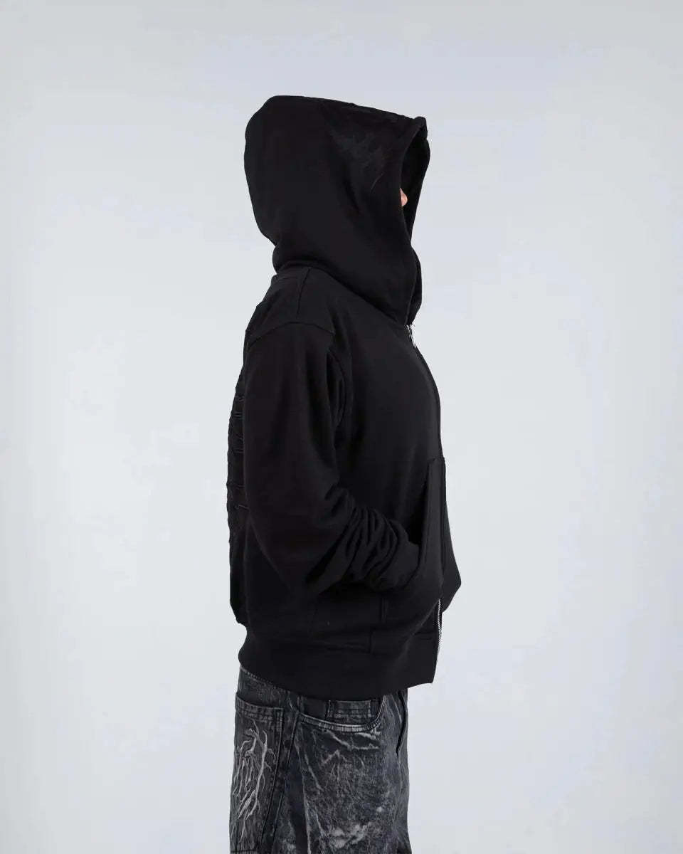 “Ghoul” ZIP-UP (Black)