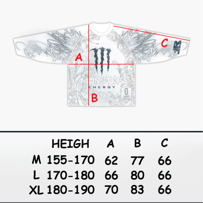 "Monster" white jersey
