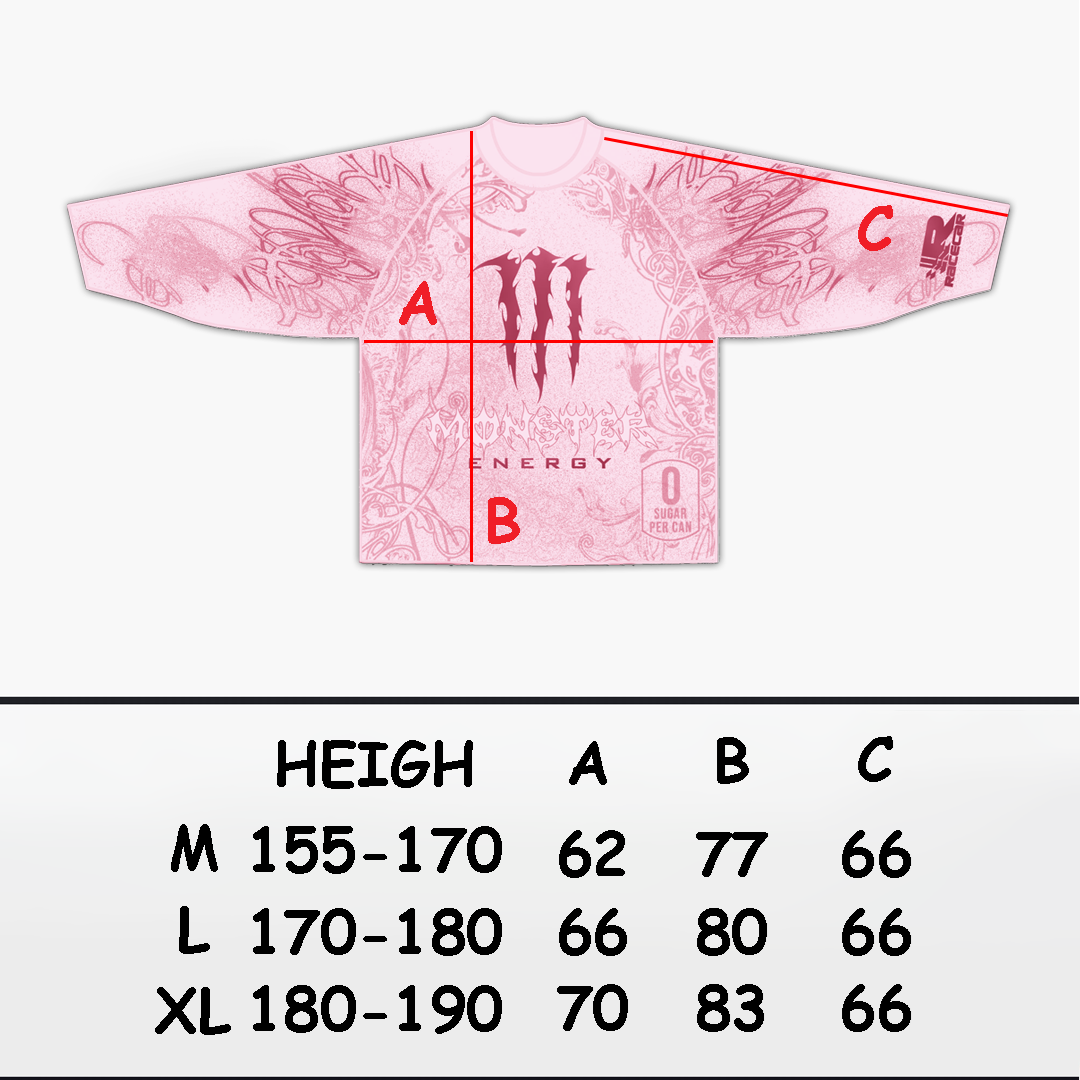 "Monster" pink jersey