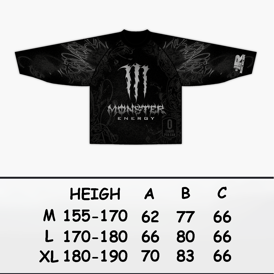 "Monster" black jersey