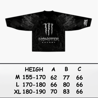 "Monster" black jersey