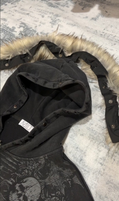 fur hood zipups（Free shipping over $39）