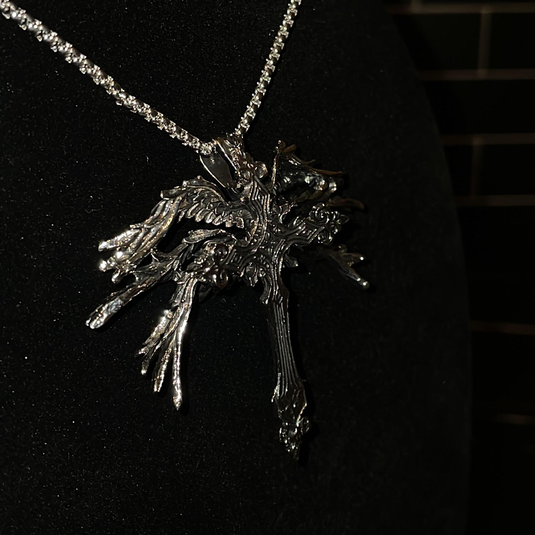 "Angelic Cross Necklace"-Shadeston