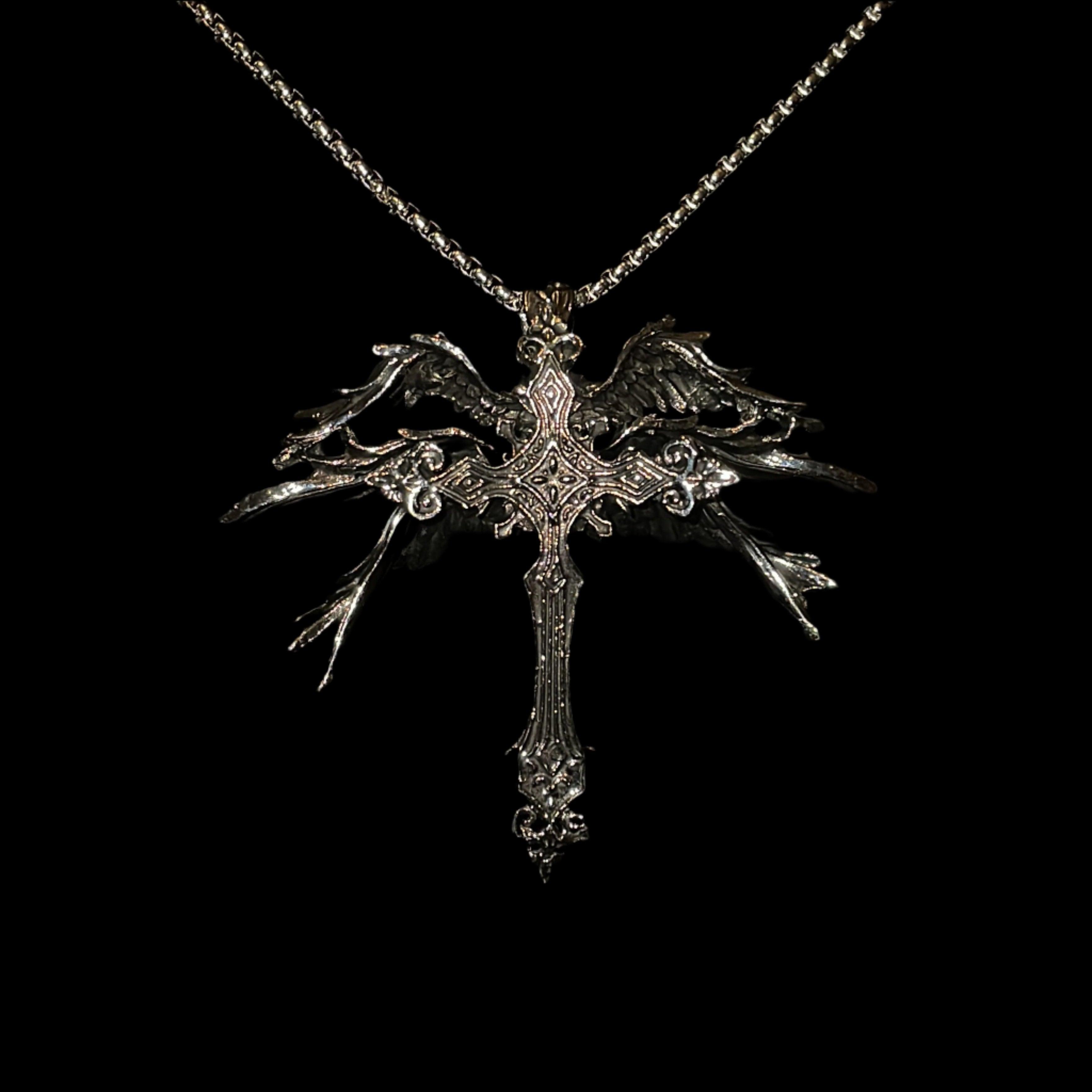 "Angelic Cross Necklace"-Shadeston
