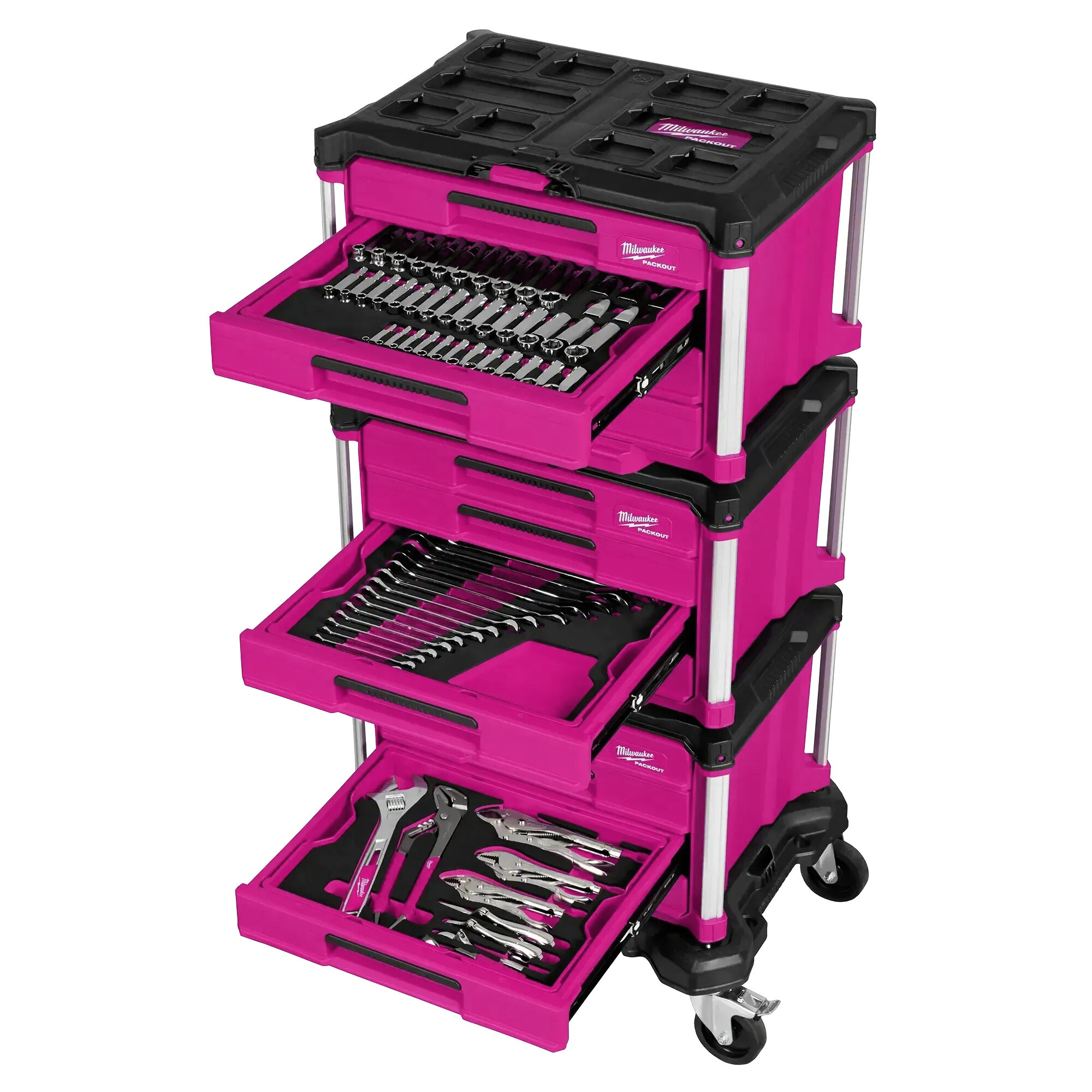 366-pc Master Mechanics Hand Tool Set with PACKOUTTM Drawers and Dolly