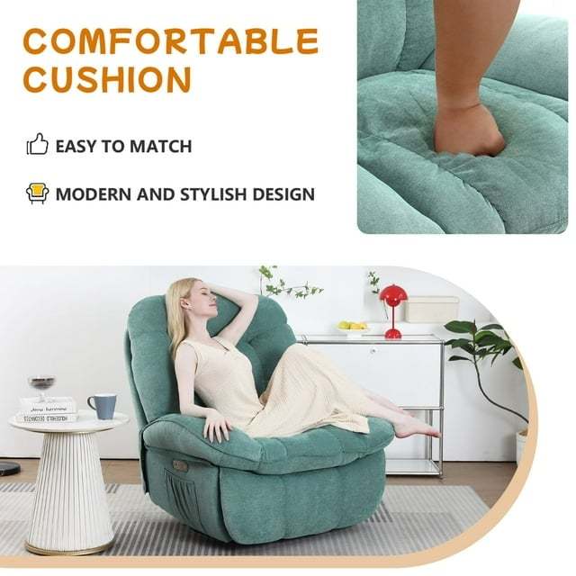 Spring Sale - Power Rocker Recliner Chair with Vibrating Massage