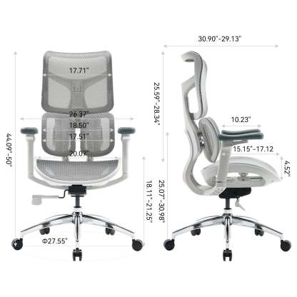 S100 Ergonomic Office Chair with Double Dynamic Lumbar Support