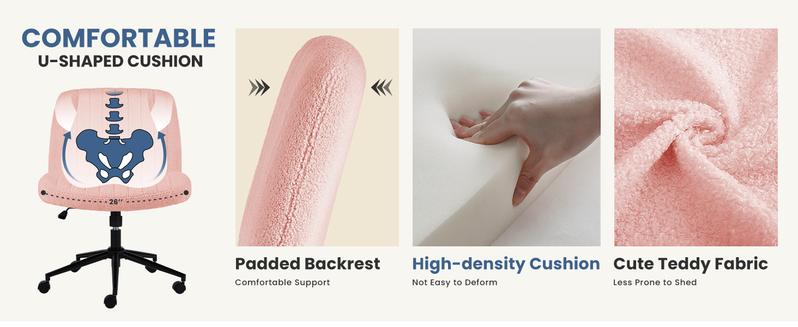 【Star Furniture】Height Adjustable Criss Cross Chair with No Wheels / with Wheels- Office Wide Swivel Home Office Desk Chairs Reading Chair