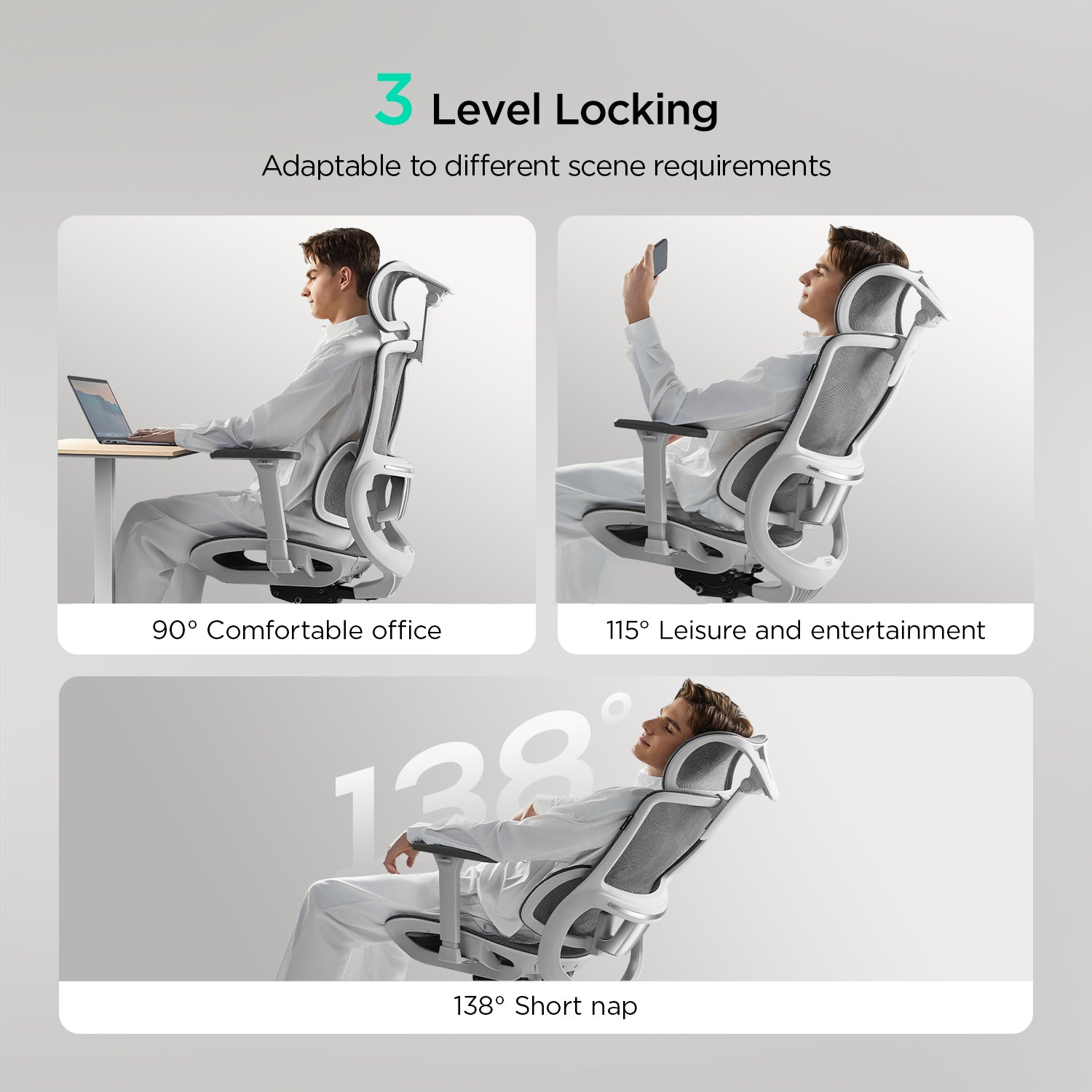  E2 Pro Ergonomic Office Chair without Footrest