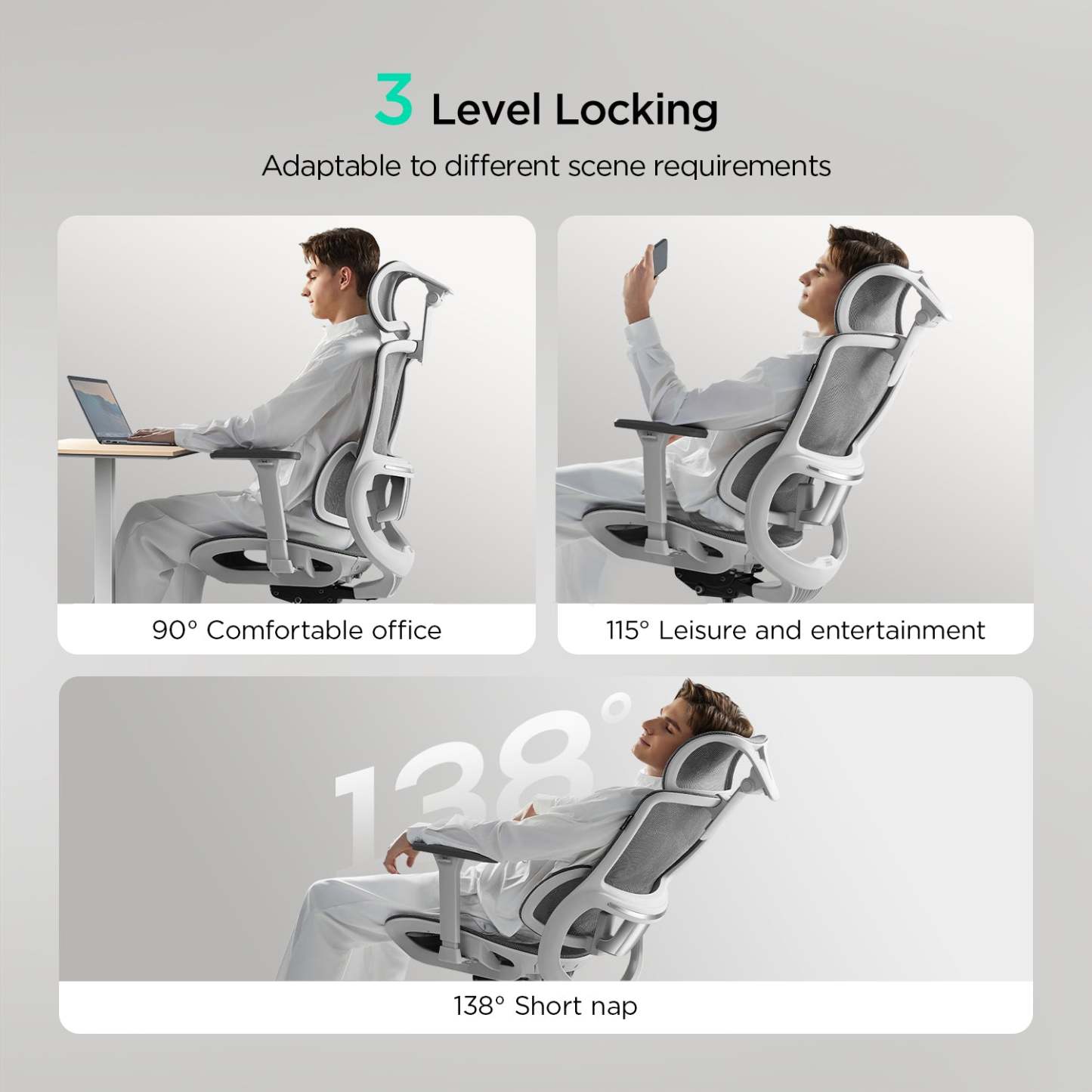  E2 Pro Ergonomic Office Chair without Footrest