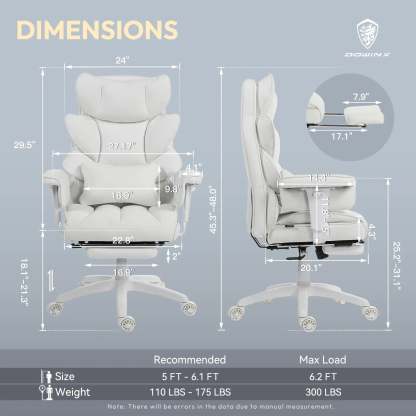 EXECUTIVE OFFICE SERIES 66BG (PU Leather, White)