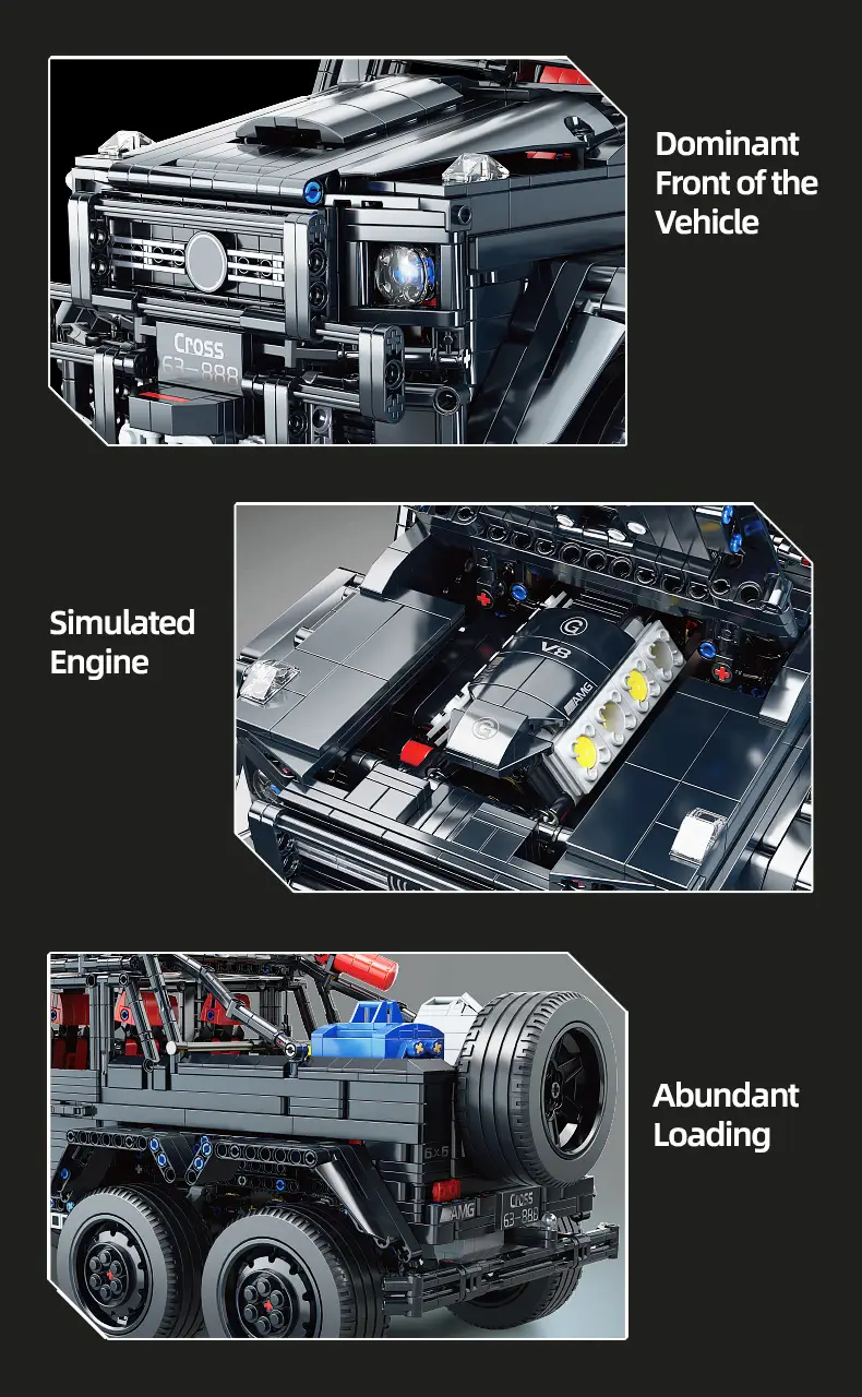 3000pcs cool building blocks off road vehicle 1 8 car model easy to assemble and easy to   festival gifts birthday christmas halloween thanksgiving new year gifts Product details 5