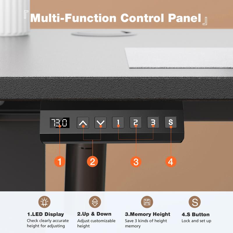 Electric Height Adjustable Standing Desk 