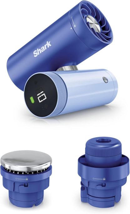 NEW ChillPill — The Only 3-in-1 Personal Cooling System with InstaChill Cooling Plate, Dry-Touch Mist, and Powerful Fan, Handheld, Wearable, Rechargeable Battery, 10 Speeds, Carbon, FA022