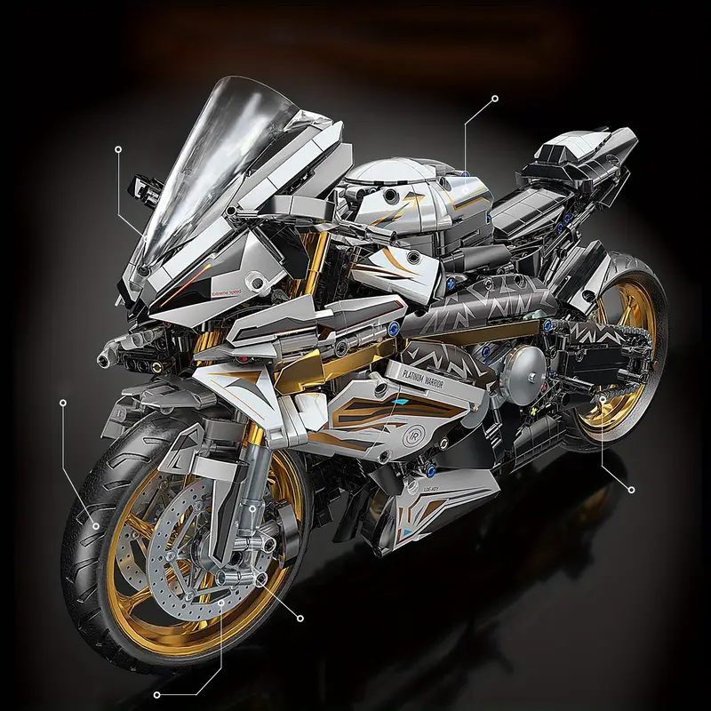 1 5 2000pcs white golden   building blocks assembled model splicing is simple and easy to   suitable for birthday christmas halloween thanksgiving new year party gifts Product details 2