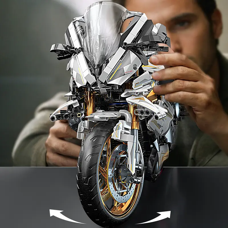 1 5 2000pcs white golden   building blocks assembled model splicing is simple and easy to   suitable for birthday christmas halloween thanksgiving new year party gifts Product details 3