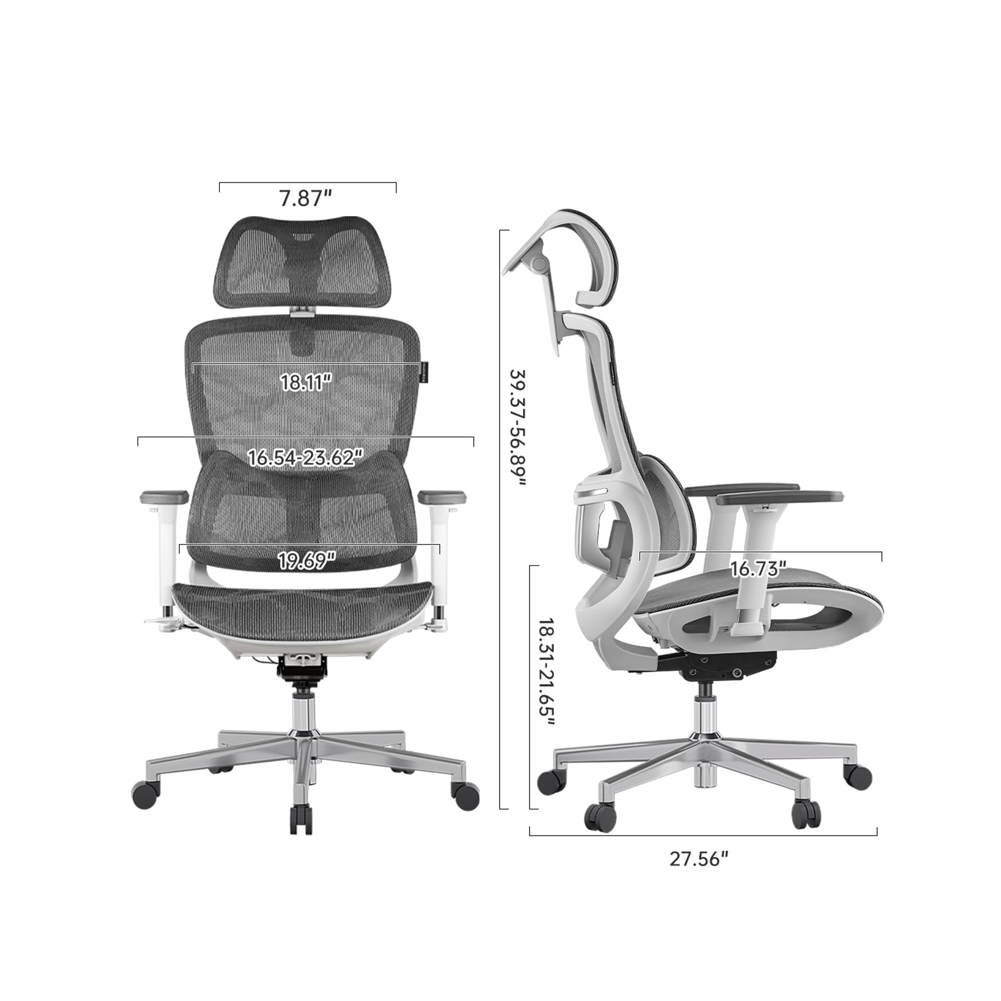  E2 Pro Ergonomic Office Chair without Footrest