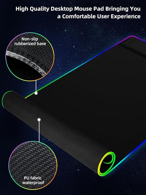 【blackfriday】XXL Gaming Mouse Pad with Magnetic Wireless Charging with 15W Fast Charger
