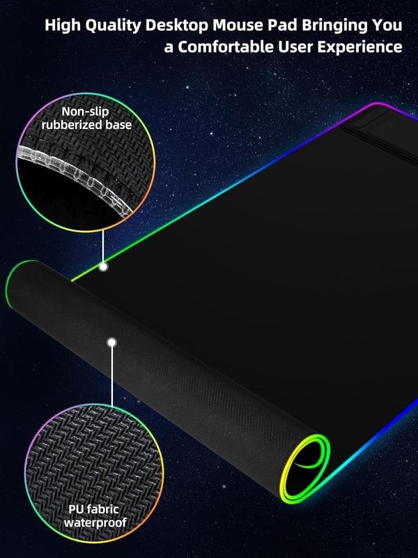 【blackfriday】XXL Gaming Mouse Pad with Magnetic Wireless Charging with 15W Fast Charger
