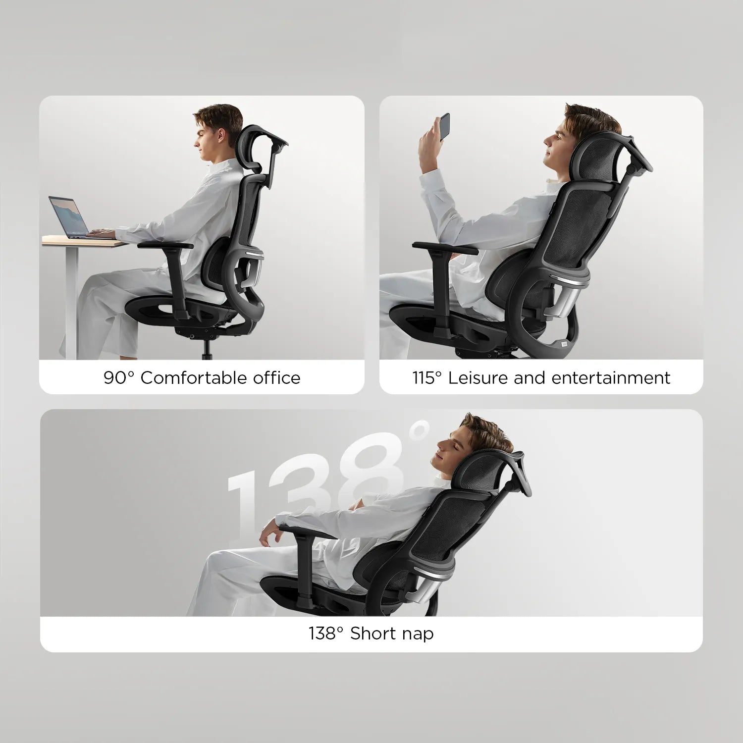  E2 Pro Ergonomic Office Chair without Footrest